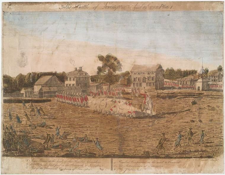 Battle of Lexington - Doolittle Engraving, 1775