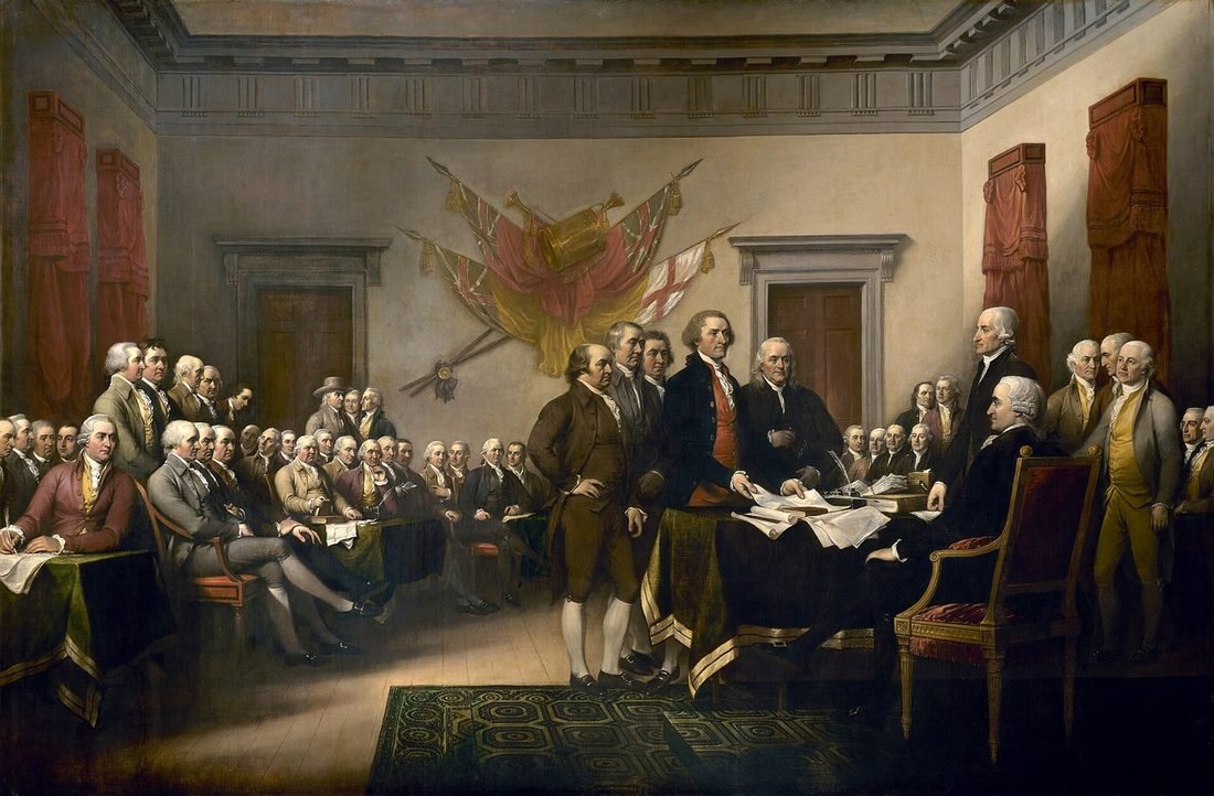 John Trumbull's Declaration of Independence Painting, 1819